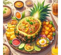 Umfarvt Diamond Painting Kits,5D Piña tropical diamond paintings Manualidades para Adultos,DIY Square Cristal Rhinestones Bordado Punto de Cruz Diamante painting kits para Decor de Pared 50x50cm