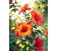 Umfarvt Golden Sunshine Flower Diamond Painting Kits for Adults Beginners 90x110cm 5D Square Gem Crafts,diamond art painting Kit DIY Crystal Cross Stitch Gifts Home Wall Decoration