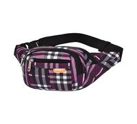 Umhängetasche Damen Herren, Sling Bag Hüfttasche Brusttasche, Canvas Crossbody Bag, Ultraleicht Umhängetasche Brusttasche, Shoulder Bag Perfekt für Pendeln, Reisen, Outdoorsport, morado, M