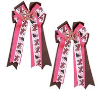 Umibow 2 moños para el pelo de vaquera occidental, para sombrero de vaquero, bota, moño, pasadores para el pelo, pinzas para el pelo, diseño de herraduras, accesorios para el cabello (color C)