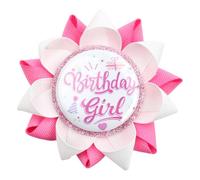 Umibow Broche de botón de feliz cumpleaños, broche de cinta de cumpleaños, broche de roseta, decoración de fiesta para mujeres y hombres, 3.54 x 3.54 inches, cinta, hojalata, No es una piedra preciosa