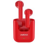 UMIDIGI Auriculares Inalámbricos, AirBuds U Auriculares Bluetooth 5.1, Auriculares Internos Control Táctil Wireless Earphones Deportivos Tiempo de Reproducción de 24h con Caja de Carga (Rojo)