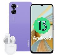 UMIDIGI G3 Plus Teléfono Móvil (2023),Android 13 Teléfono,8GB+128GB Teléfono Celular,Batería de 5150mAh,6.52 Pulgadas,16MP Inteligente4G Dual SIM/Face ID/OTG(Púrpura)
