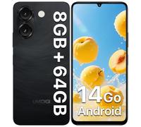 UMIDIGI G9A Smartphone, Android 14 Go, 6.75" HD+ 4G Movil, 8GB+64GB/1TB TF, Dual SIM/5000mAh/Face ID/GPS