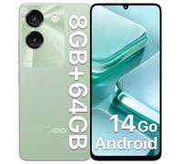 UMIDIGI G9A Smartphone, Android 14 Go Movil, 8GB+64GB/1TB TF, 6.75" HD+ Octa-Core Prozessor, 4G Dual SIM Telefono Movil, 13MP+8MP/5000mAh/Face ID/GPS- Verde