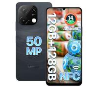 UMIDIGI G9C - NFC Android 14 Smartphone de 128GB+12(6+6) GB,Pantalla de 6.75” 90Hz HD+,Procesador de 2,2GHz,Cámara con IA de 50MP,5000mAh,Doble SIM Móvil 4G/Bluetooth 5.4/Cargador Incluido/GPS,Negro