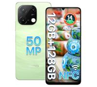 UMIDIGI G9C - NFC Android 14 Smartphone de 128GB+12(6+6) GB,Pantalla de 6.75” 90Hz HD+,Procesador de 2,2GHz,Cámara con IA de 50MP,5000mAh,Doble SIM Móvil 4G/Bluetooth 5.4/Cargador Incluido/GPS,Verde