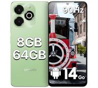 UMIDIGI G9X Telefono Moviles, 6.75" HD+ 90Hz Android 14 Smartphone, 8GB(4+4)+64GB/1TB TF, 13MP AI Cámara Móvils, 5000mAh, 4G Doble SIM Teléfono Móvils Libres, Face ID/GPS/OTG/FM Radio (Verde)