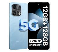 UMIDIGI Note 100 5G Telefono Movil,12GB+128GB/TF 1TB Android 14 Octa Core Smartphone,6.8'' Pantalla HD+ 120Hz Movil,Cámara 50MP+16 MP,Dual SIM 5G Moviles, 5000mAh Batería/Face ID/Fingerprint/GPS/OTG