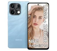 UMIDIGI Smartphone Note 100, Telefono movil Android 14, Movil Octa-Core,120Hz, teléfono móvil de 16(8+8) GB + 256 GB, 6.8 Pulgadas, 50 MP, Face & Fingerprint Unlock, NFC, 5000 mAh, GPS, Doble SIM.