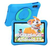 UMIDIGI Tableta infantil de 10,1 pulgadas, Android 13, G2, a partir de 3 años, 8 GB (4+4) RAM + 64 GB de ROM/1TB, protección ocular 1280 x 800HD, WiFi6, 6000 mAh, 8 MP+8 MP, con funda EVA/OTG/tipo C