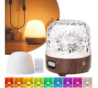 Umikk Ocean Wave Lámpara Proyector de Océano Océano Luz Nocturna con Altavoz Bluetooth 16 Colores Luz LED de Seta con Mando a Distancia para Dormitorio Salón Decoración (color nogal)
