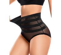 UMIPUBO Braga Fajas Reductoras Mujer Braguitas Adelgazante Abdomen Moldeador Braga Vientre Plano Recuperación Postparto Transpirable con Algodón Entrepierna Elástico Cómodo Faja Reductora (Negro, S)