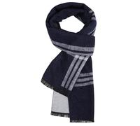 UMIPUBO Bufanda Hombre Invierno Pañuelos Fular Cuello Foulard Mantón Tartán Moda Suave Larga Bufandas Cálido y Acogedor Casual de Negocios Elegante Scarf 180x30cm (Rayas azules, One Size)