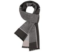 UMIPUBO Bufanda Hombre Invierno Pañuelos Fular Cuello Foulard Mantón Tartán Moda Suave Larga Bufandas Cálido y Acogedor Casual de Negocios Elegante Scarf 180x30cm (Rejilla gris, One Size)