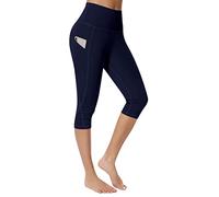 UMIPUBO Leggins Mujer Push Up pantalón De Entrenamiento Leggings de Alta Cintura Yoga Bolsillo (Armada,S)