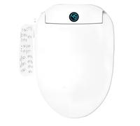 Umisu Asiento de Inodoro Inteligente con Bidet, Modelo Alargado Eléctrico con Cuatro Modos de Limpieza, Temperatura y Presión Ajustables, Asiento con Calefacción y Mando de Control