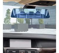 Umisu Espejo retrovisor interior del coche 280mm 2.5HD antideslumbramiento Espejo retrovisor azul gran angular visión trasera transparente accesorios reemplazo universal para coche azul