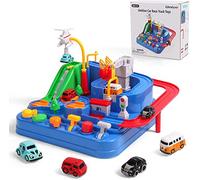 Umitive Pista de Coches para Niños, Cars Juguetes de Aventura Playsets con Ciudad Rescate Pista, Juegos Interactivos Montessori Educativo para Niños 3 4 5 6 7 8 años (Small)