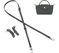 UMIUP Correas de cuero para bolsa Longchamp, correas de repuesto para bolsa Longchamp Le Pliage Original Mini, Gris grafito-a, Graphite Gray-A