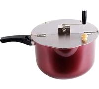 Umiup Máquina de Palomitas Manual, Olla para Palomitas Antiadherente de manivela, con Mango Anti-escaldaduras, para Uso en Cine, Universal para cocinas de inducción de Gas