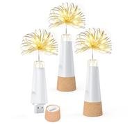 Umiwe Luces para Botellas USB Recargables - Versión 2024 Mejorada con Tapón de Corcho, Guirnalda LED para Fiesta, Halloween y Navidad