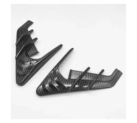 UMIXIRE para Tesla para Model 3 para Model Y Cubierta del Panel del Alerón Lateral del Coche con Flancos De Cámara Cubierta Antipolvo Decorativa(Carbon Fiber Look)