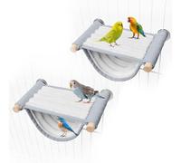 Umllpet 2 piezas de hamacas para pájaros, litera, nido de pájaros, casa suave, accesorios para periquitos, cacatúas, loros y pinzones, acogedor lugar para dormir y refugiarse