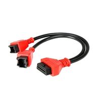 Umllpet Adaptador de cable OBD2 de 12 + 8 pines para vehículos FCA SGW a partir de 2018 - Compatible con Chrysler, Jeep, Dodge, FIAT, Alfa, Lancia - para escáner Autel Maxisys MK808 MS906 MS908 MS908S