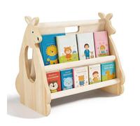 Umllpet Estantería Montessori Infantil De Madera con Diseño De Canguro - Estantería para Habitación Infantil, Portátil, Fomenta La Autonomía, Fácil De Montar, Ideal para Bebés Y Guarderías