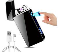Umllpet Mechero electrónico, USB, resistente al viento, sin llama, regalo para hombres, papá, abuelo, mujer, encendedor eléctrico
