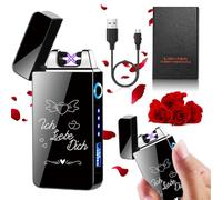 Umllpet Te amo regalo electrónico encendedor para hombres, aniversario de boda, Navidad, aniversario, regalos de cumpleaños para él, marido, novio, papá, encendedor electrónico USB