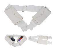 UMMA ESSENTIALS Cinturón de Ihram ajustable de tamaño libre con soporte para teléfono, cinturón para Hajj Umrah, cinturón Ihram Ahram Ehram para hombre, bolsillos de botón para Umrah Hajj,