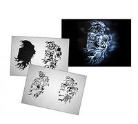UMR-Design AS-064 Death and Woman Plantilla para aerografía Step by Step Size M