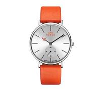 UMR RUHLA Reloj de Pulsera, Cuarzo, analógico, Correa de Piel, Caja de Acero Inoxidable, hermético hasta 3 Bar