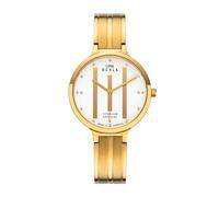 UMR RUHLA Reloj de Pulsera para Mujer, Cuarzo, Titanio Satinado, Cristal de Zafiro, Resistente al Agua hasta 3 Bares, Fabricado en Alemania, Dorado, Clásico
