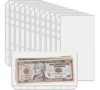 UMSICHT 12 bolsillos A6 sin cremalleras, sobres de presupuesto sin cremallera para el sistema de efectivo, bolsa de carpeta A6 para carpeta de 6 anillos, organizador de carpetas de dinero, sobres de