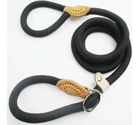 umsl Correa para perro, correa de plomo de cuerda trenzada resistente, collar de bucle ajustable, correas de entrenamiento para perros medianos y grandes
