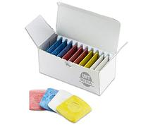 UMTMedia 10 tizas rectangulares para costura, modistas, para marcar tela, lápices de tiza Taylors, rojo, azul, amarillo y blanco