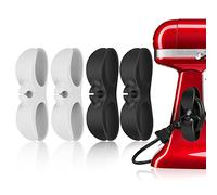 UMUST - Organizador de cables para electrodomésticos, UMUST para electrodomésticos, soporte de cable de diseño más reciente, bobinadora de cables, barra de envoltura de cable firmemente para cafetera, olla a presión, etc. (negro, blanco)