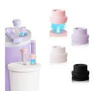 UMUST Paquete de 4 tapas magnéticas para vasos BrüMate All Era & Resa, se adapta a popotes de 0.3 a 0.47 pulgadas, tapa magnética autoadhesiva de silicona para pajitas Stanley 2.0/1.0 de 40 onzas y 30