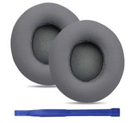 umvowuxa Almohadillas de repuesto compatibles con auriculares Beats Solo3, piel de proteína suave (gris asfalto)