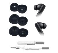 umvowuxa Almohadillas de repuesto para auriculares CMF BY NOTHING Buds Pro 2 [bolígrafo de limpieza añadido] hechas de material de silicona suave y cómodo para accesorios CMF Buds Pro 2 (negro)