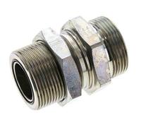 UN 1-11/16''-12 Macho Accesorio pasante de acero galvanizado ORFS 250 Bar - Hidráulico