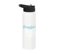 Un abrazo de abuelo dura mucho después de que se deja ir Nuevo abuelo Stainless Steel Insulated Water Bottle