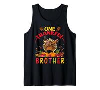 Un Agradecido Hermano Pavo Dabbing Otoño Otoño Acción de Camiseta sin Mangas