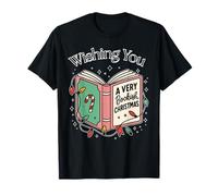 Un Amante de los Libros te Desea una Camiseta navideña parecida a los Libros Camiseta