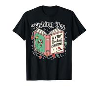 Un Amante de los Libros te Desea una Camiseta navideña parecida a los Libros Camiseta