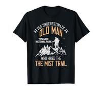 Un anciano que caminó por el sendero de la niebla Parque Nacional de Yosemite Camiseta