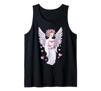 Un ángel contemplativo tiene un corazón en sus manos 1 - Fan Fun Camiseta sin Mangas